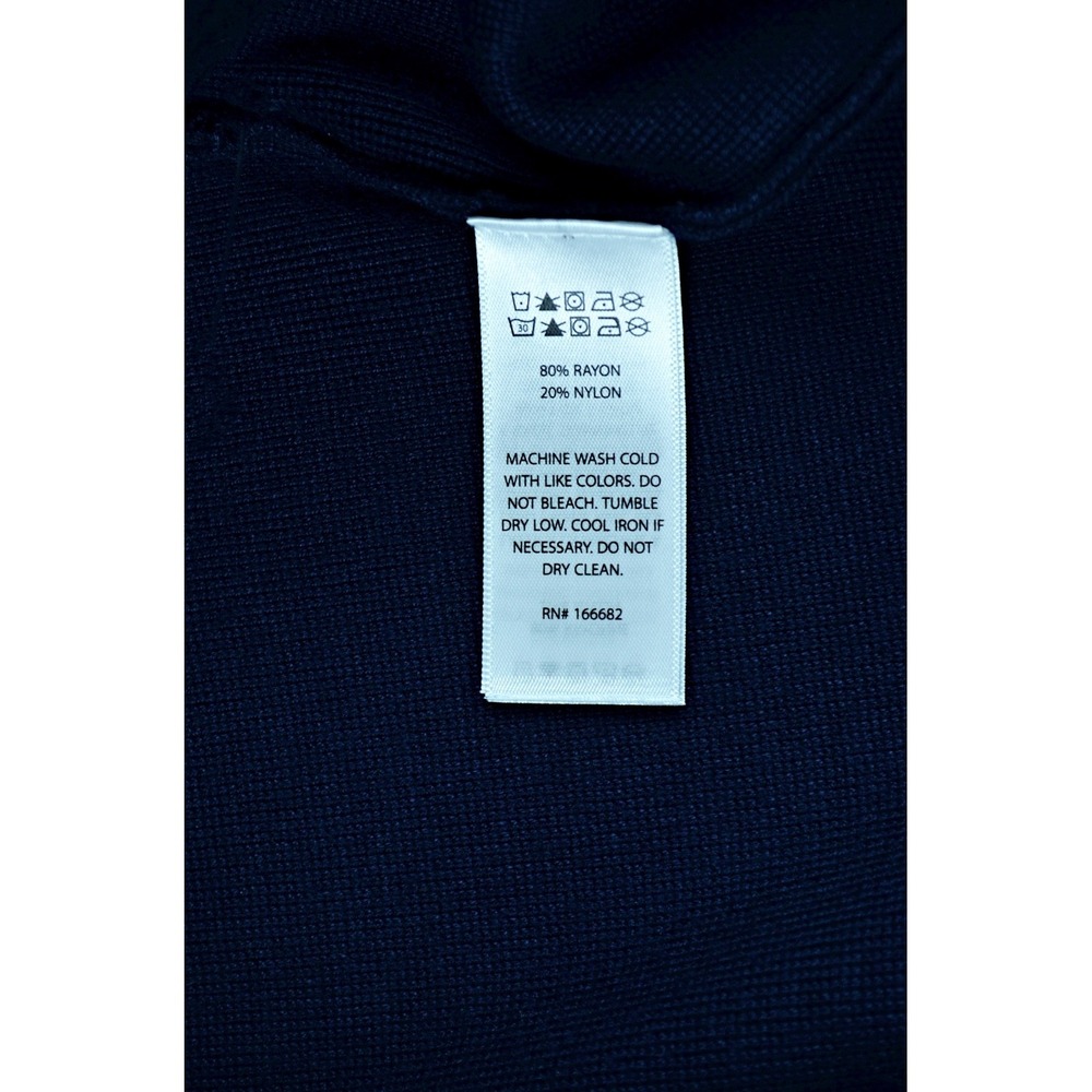 Caroline Constas Pant's Women L Navy Blue Wide-Leg Pull On NEW - Picture 7 of 10